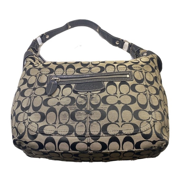 Coach Penelope Bag, Signature Canvas, Black & Gray (F14690) - Picture 1 of 5